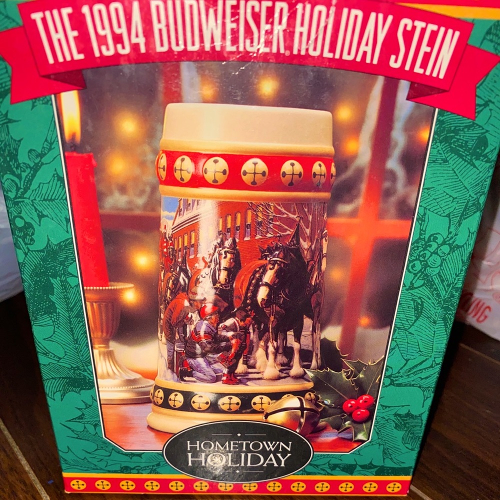 Holiday Budweiser stein - Picture 1 of 2